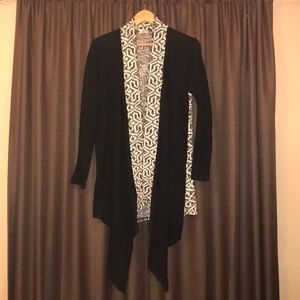 Black and White print Cardigan